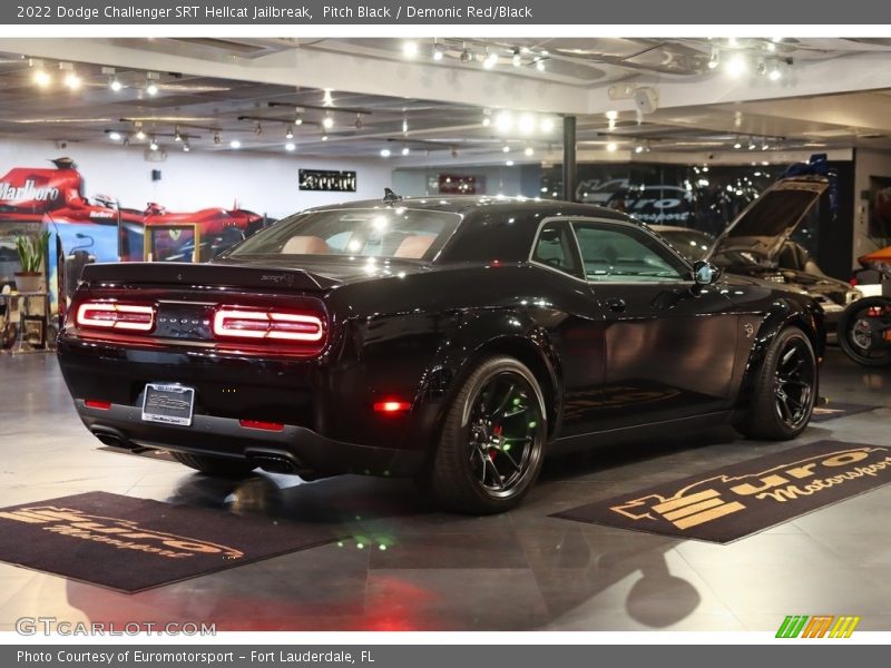 Pitch Black / Demonic Red/Black 2022 Dodge Challenger SRT Hellcat Jailbreak