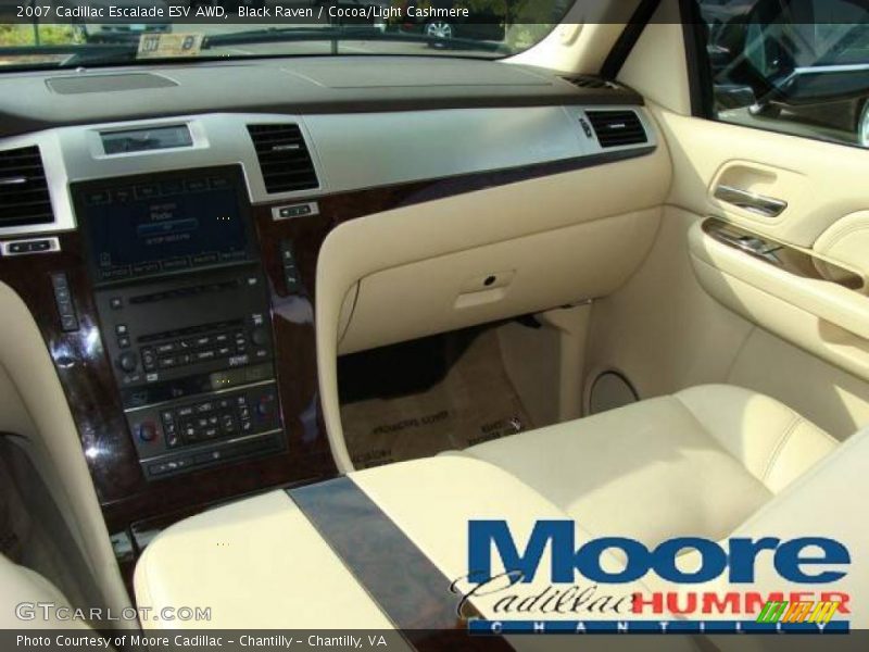 Black Raven / Cocoa/Light Cashmere 2007 Cadillac Escalade ESV AWD
