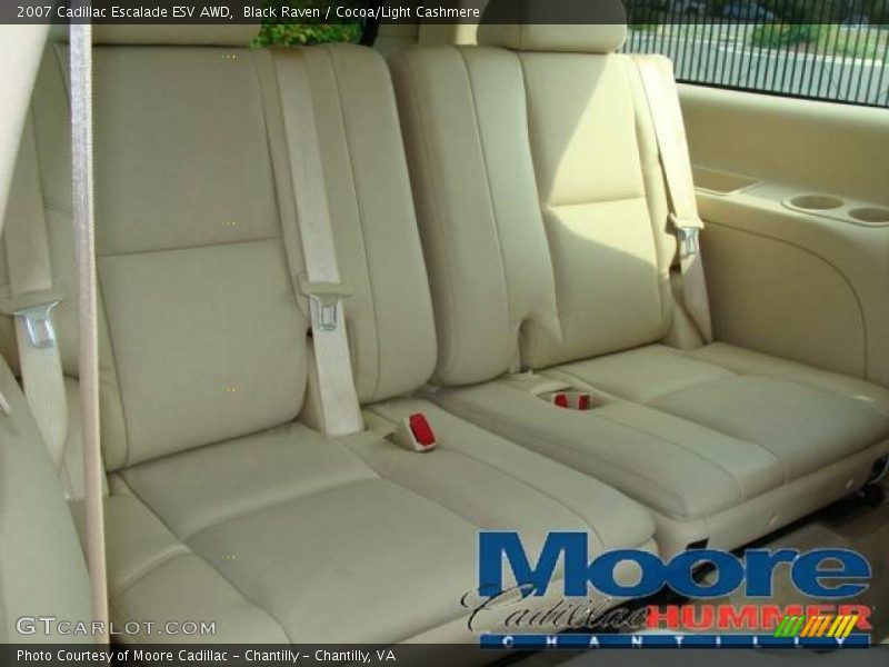 Black Raven / Cocoa/Light Cashmere 2007 Cadillac Escalade ESV AWD