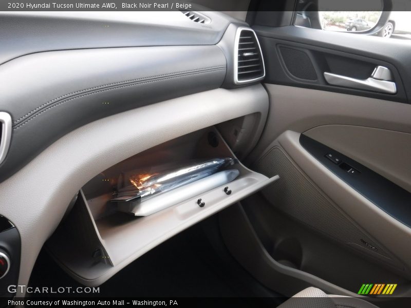 Black Noir Pearl / Beige 2020 Hyundai Tucson Ultimate AWD