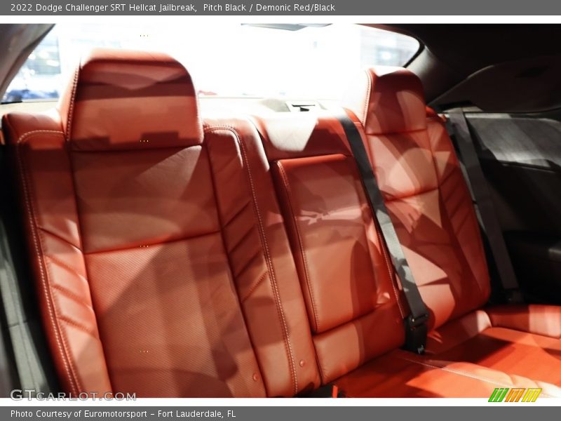 Rear Seat of 2022 Challenger SRT Hellcat Jailbreak