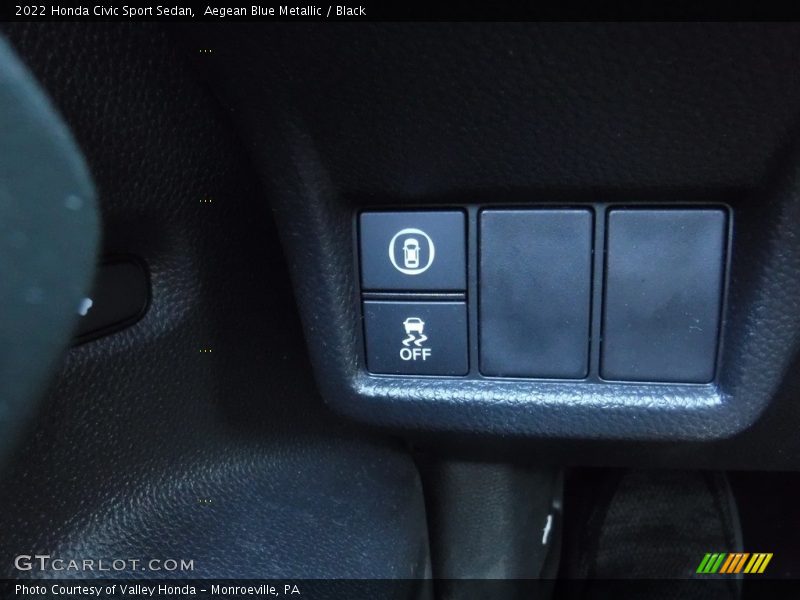Aegean Blue Metallic / Black 2022 Honda Civic Sport Sedan