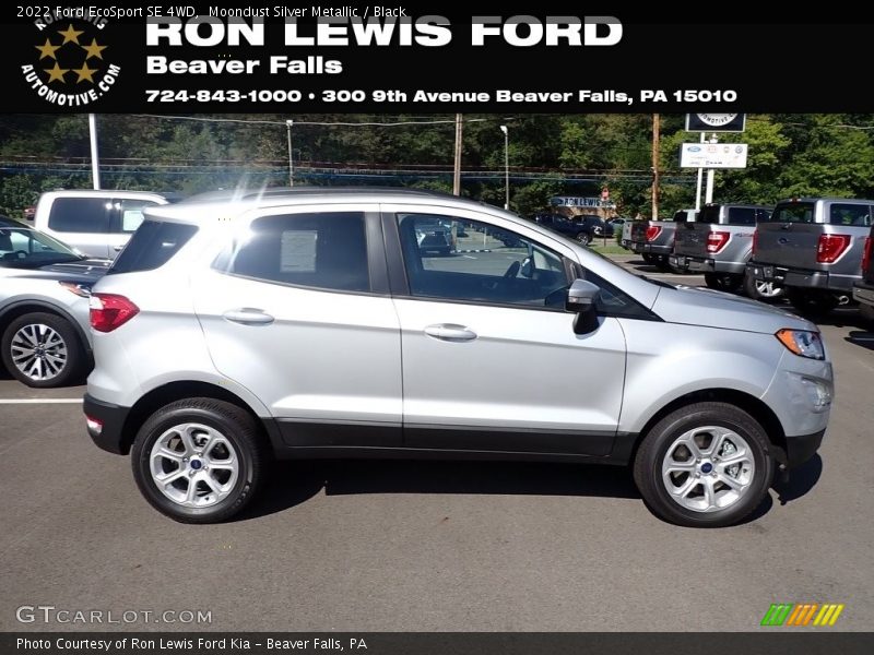 Moondust Silver Metallic / Black 2022 Ford EcoSport SE 4WD