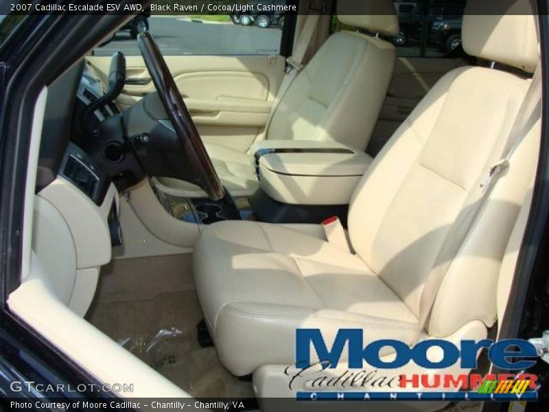 Black Raven / Cocoa/Light Cashmere 2007 Cadillac Escalade ESV AWD