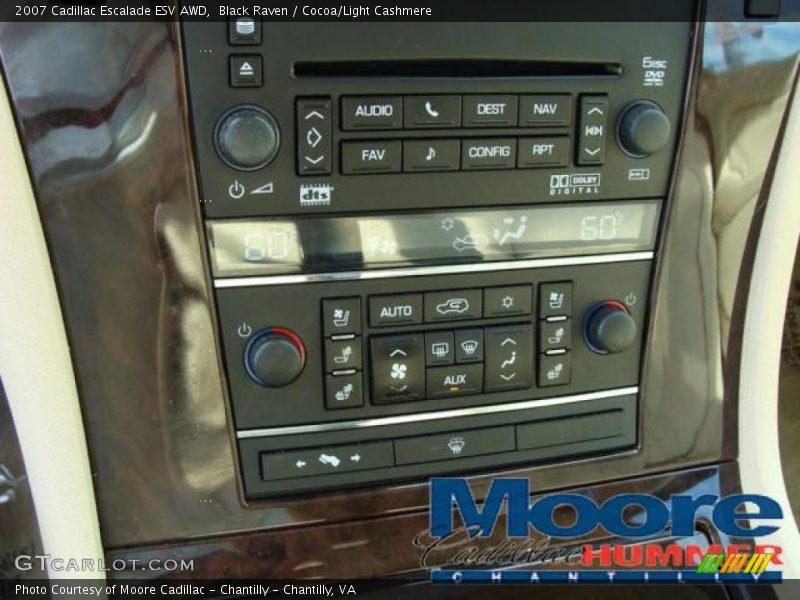 Black Raven / Cocoa/Light Cashmere 2007 Cadillac Escalade ESV AWD