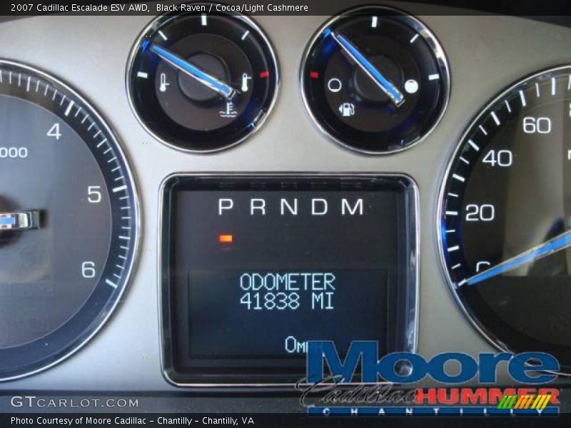 Black Raven / Cocoa/Light Cashmere 2007 Cadillac Escalade ESV AWD