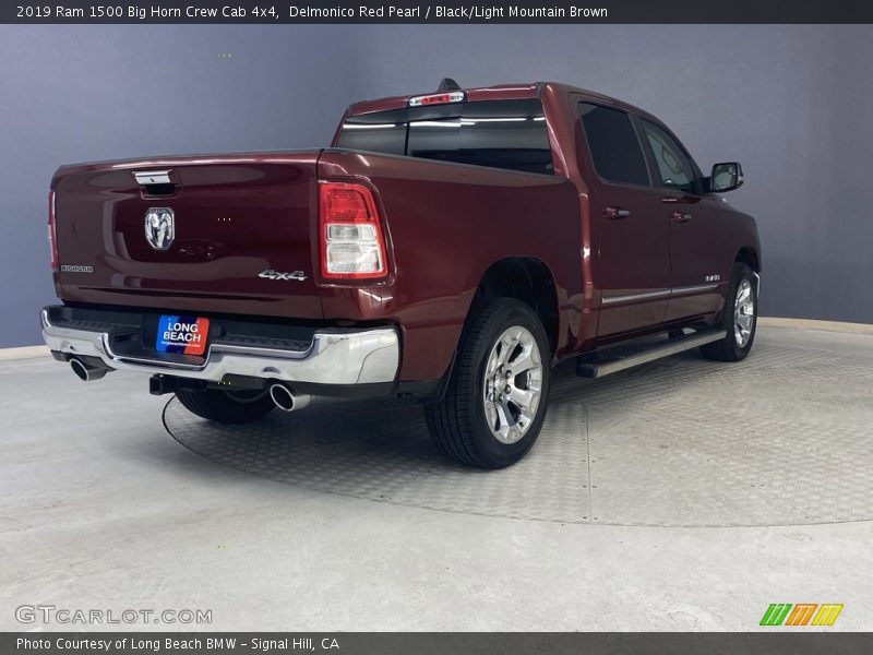 Delmonico Red Pearl / Black/Light Mountain Brown 2019 Ram 1500 Big Horn Crew Cab 4x4