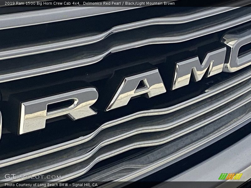 Delmonico Red Pearl / Black/Light Mountain Brown 2019 Ram 1500 Big Horn Crew Cab 4x4