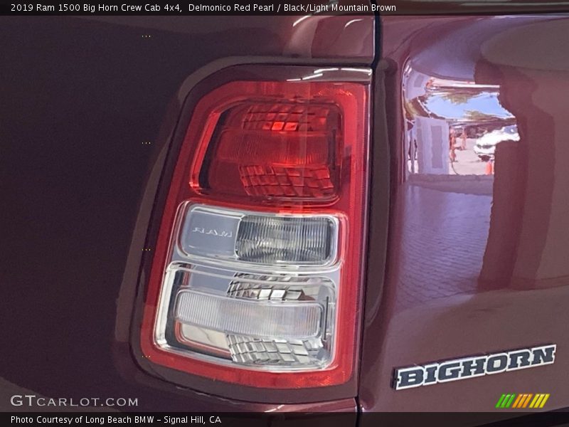 Delmonico Red Pearl / Black/Light Mountain Brown 2019 Ram 1500 Big Horn Crew Cab 4x4