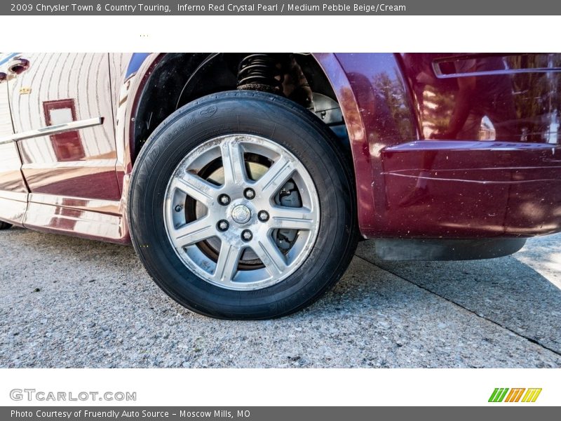 Inferno Red Crystal Pearl / Medium Pebble Beige/Cream 2009 Chrysler Town & Country Touring