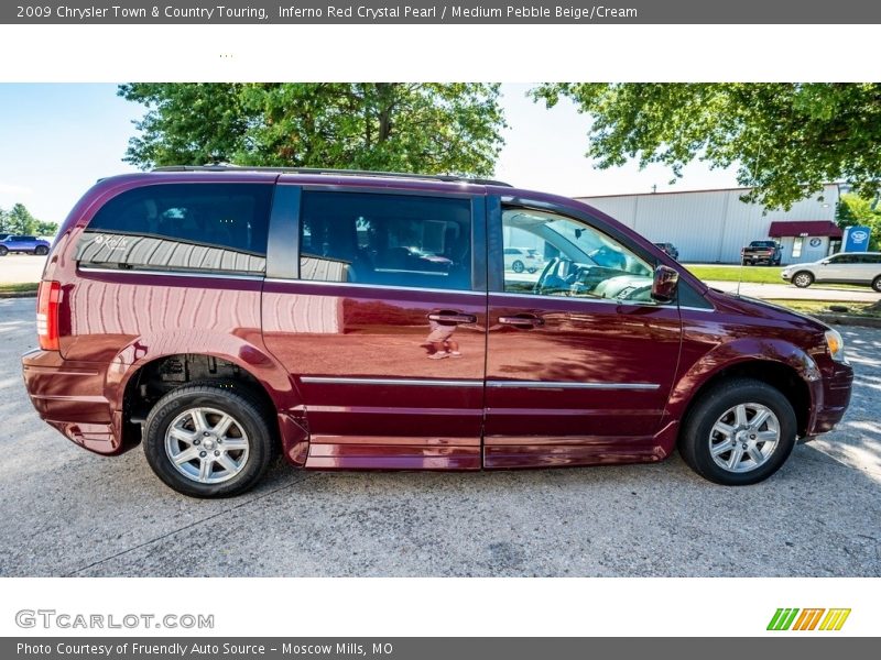 Inferno Red Crystal Pearl / Medium Pebble Beige/Cream 2009 Chrysler Town & Country Touring