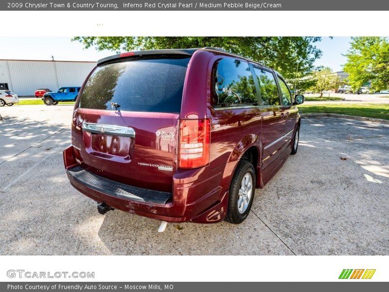 Inferno Red Crystal Pearl / Medium Pebble Beige/Cream 2009 Chrysler Town & Country Touring