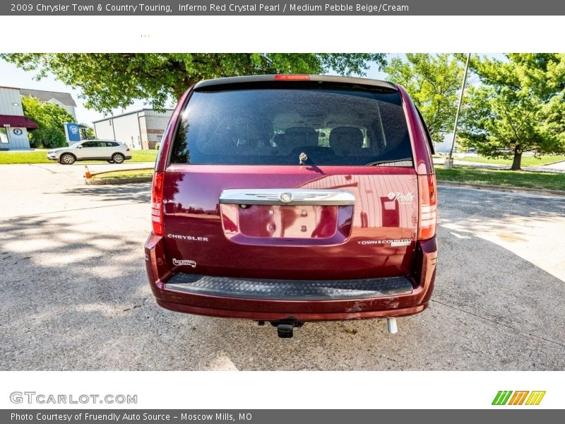 Inferno Red Crystal Pearl / Medium Pebble Beige/Cream 2009 Chrysler Town & Country Touring