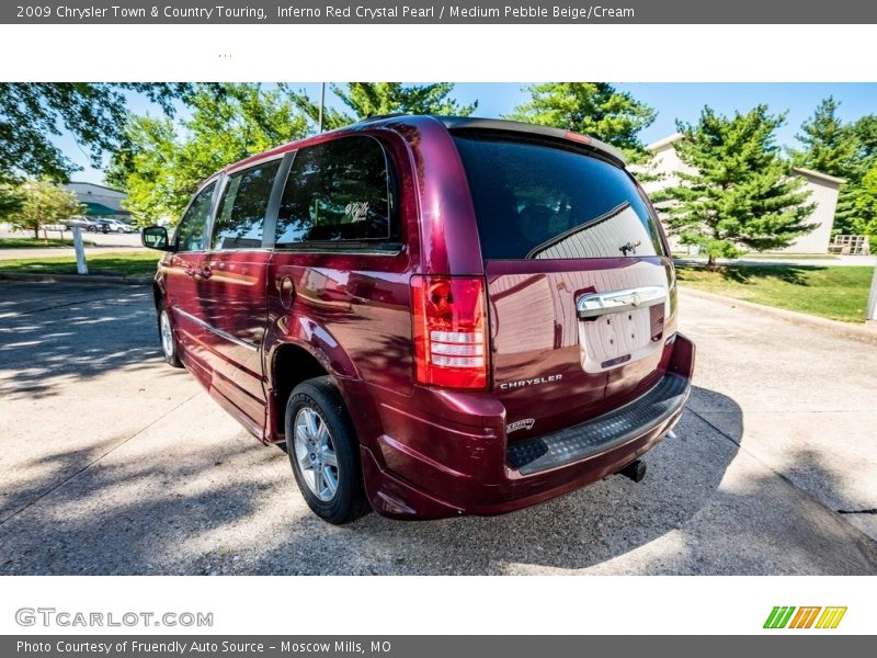 Inferno Red Crystal Pearl / Medium Pebble Beige/Cream 2009 Chrysler Town & Country Touring