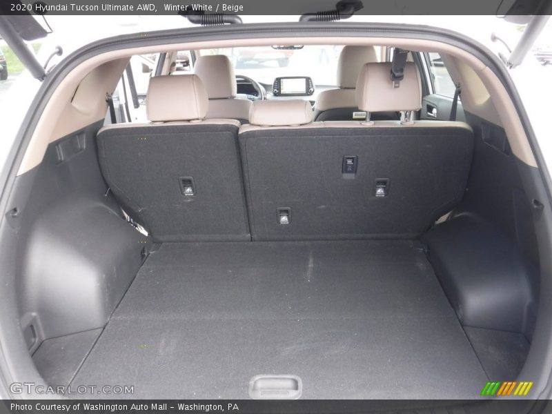 Winter White / Beige 2020 Hyundai Tucson Ultimate AWD