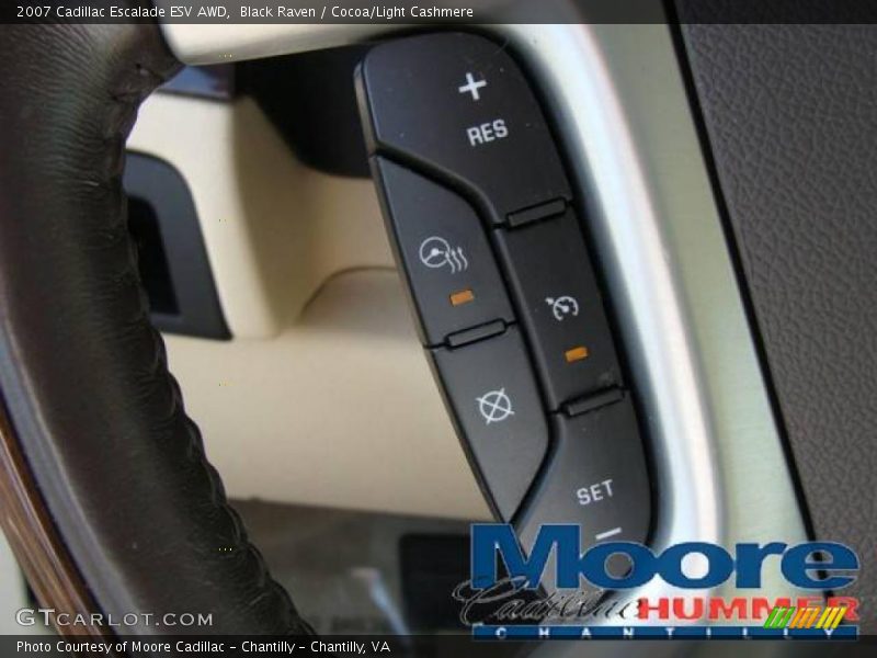 Black Raven / Cocoa/Light Cashmere 2007 Cadillac Escalade ESV AWD