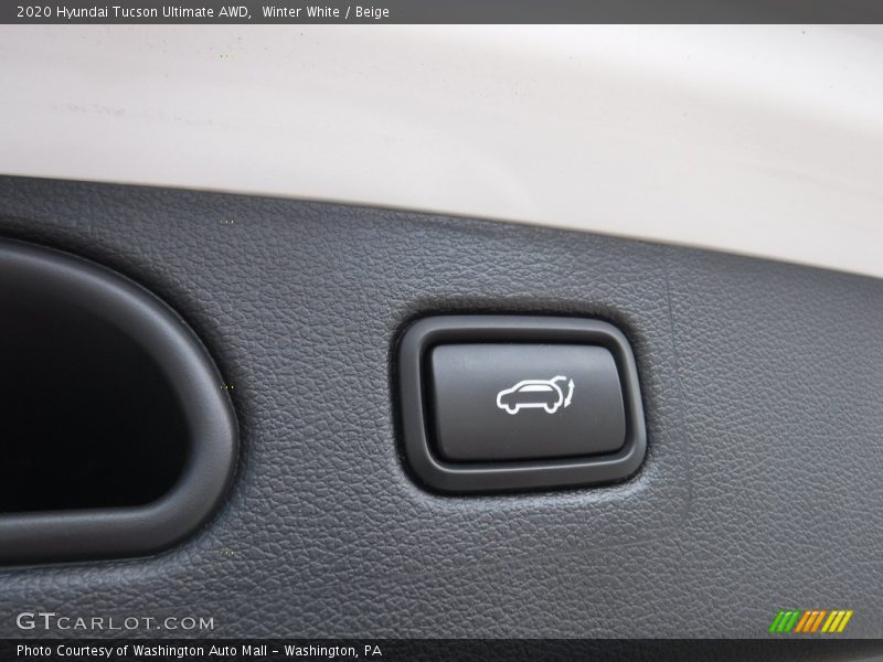 Winter White / Beige 2020 Hyundai Tucson Ultimate AWD