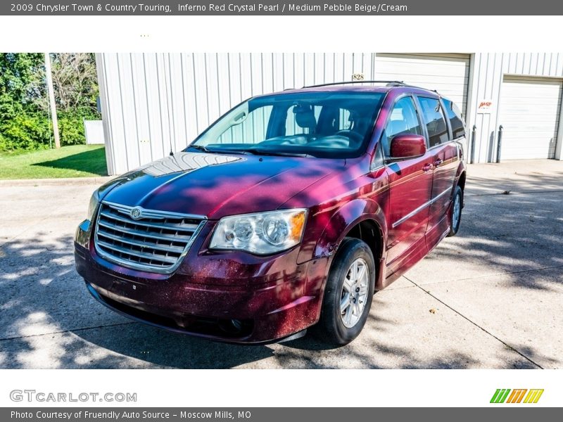 Inferno Red Crystal Pearl / Medium Pebble Beige/Cream 2009 Chrysler Town & Country Touring