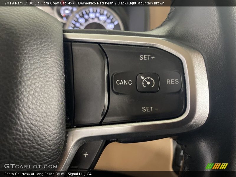 Delmonico Red Pearl / Black/Light Mountain Brown 2019 Ram 1500 Big Horn Crew Cab 4x4