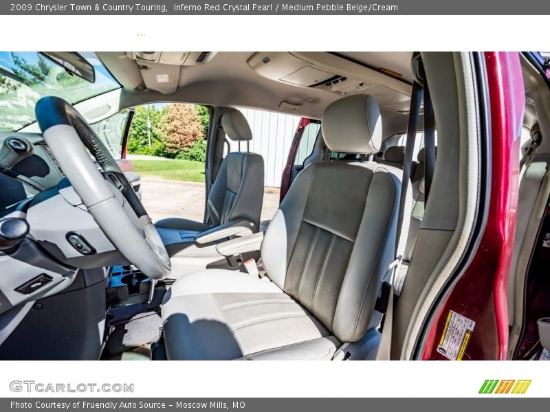 Inferno Red Crystal Pearl / Medium Pebble Beige/Cream 2009 Chrysler Town & Country Touring