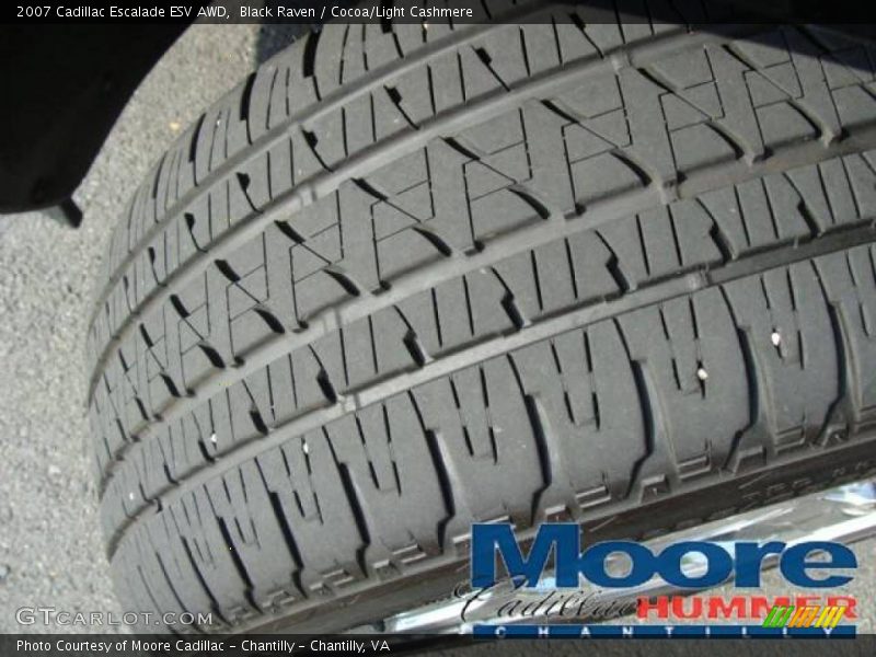 Black Raven / Cocoa/Light Cashmere 2007 Cadillac Escalade ESV AWD