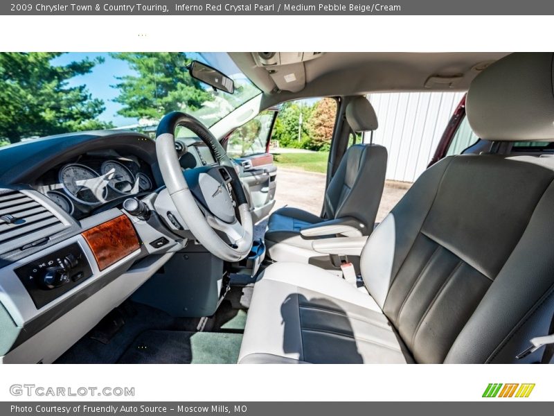 Inferno Red Crystal Pearl / Medium Pebble Beige/Cream 2009 Chrysler Town & Country Touring