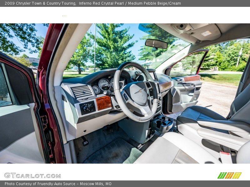 Inferno Red Crystal Pearl / Medium Pebble Beige/Cream 2009 Chrysler Town & Country Touring