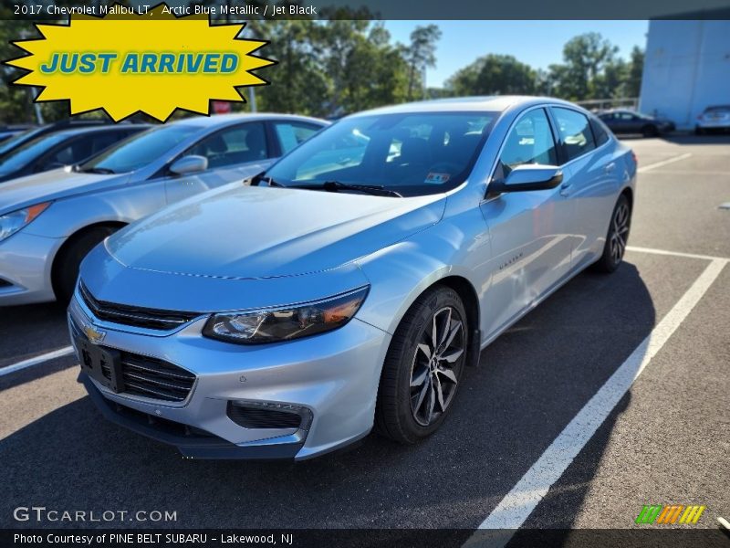 Arctic Blue Metallic / Jet Black 2017 Chevrolet Malibu LT