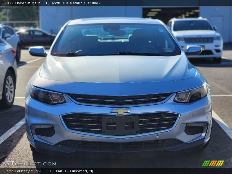 Arctic Blue Metallic / Jet Black 2017 Chevrolet Malibu LT