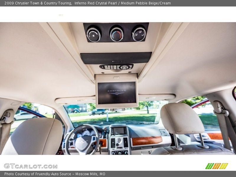 Inferno Red Crystal Pearl / Medium Pebble Beige/Cream 2009 Chrysler Town & Country Touring