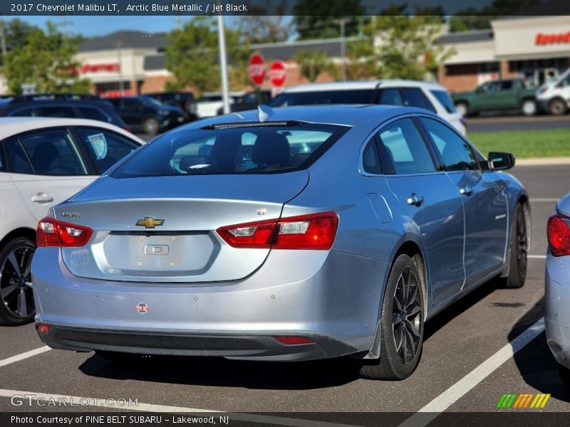 Arctic Blue Metallic / Jet Black 2017 Chevrolet Malibu LT