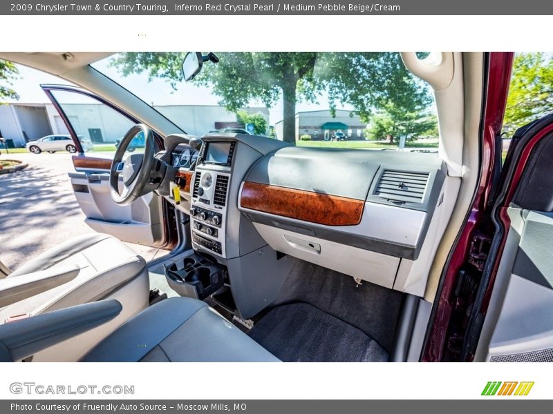 Inferno Red Crystal Pearl / Medium Pebble Beige/Cream 2009 Chrysler Town & Country Touring