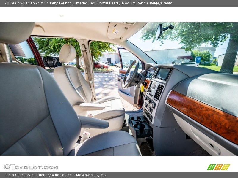 Inferno Red Crystal Pearl / Medium Pebble Beige/Cream 2009 Chrysler Town & Country Touring