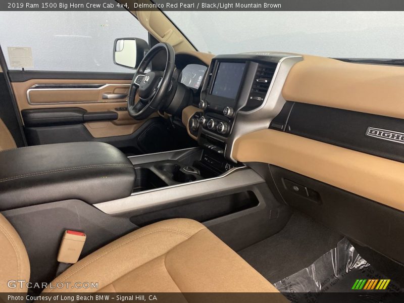 Delmonico Red Pearl / Black/Light Mountain Brown 2019 Ram 1500 Big Horn Crew Cab 4x4
