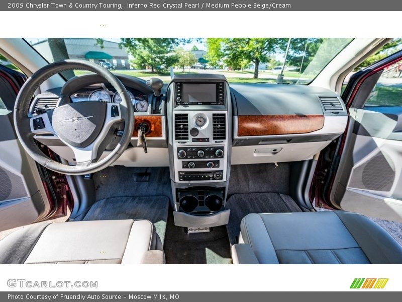 Inferno Red Crystal Pearl / Medium Pebble Beige/Cream 2009 Chrysler Town & Country Touring