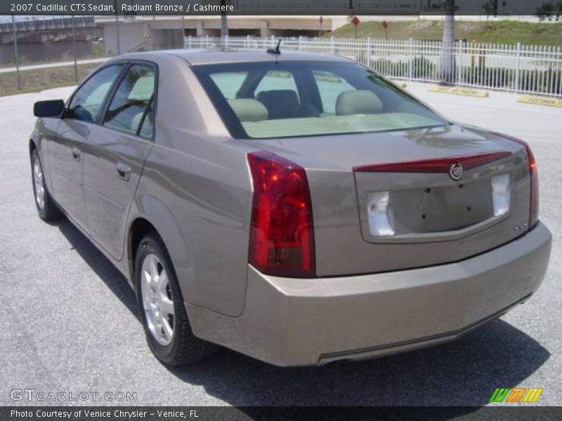 Radiant Bronze / Cashmere 2007 Cadillac CTS Sedan