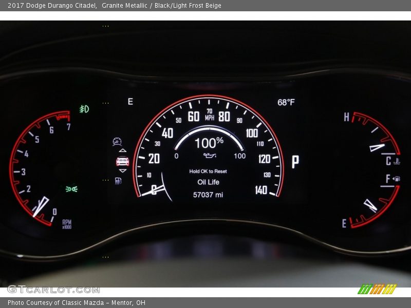  2017 Durango Citadel Citadel Gauges