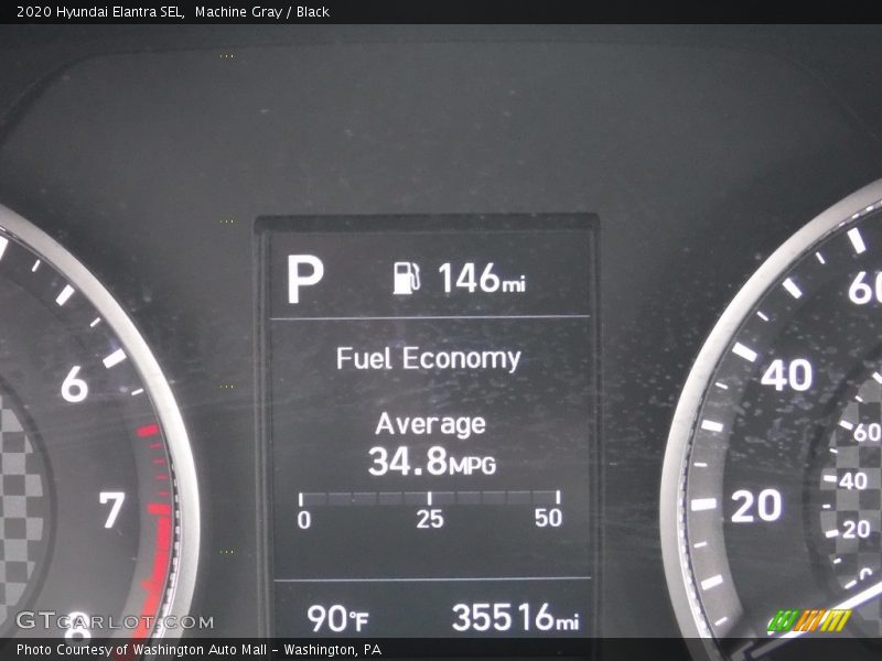 Machine Gray / Black 2020 Hyundai Elantra SEL