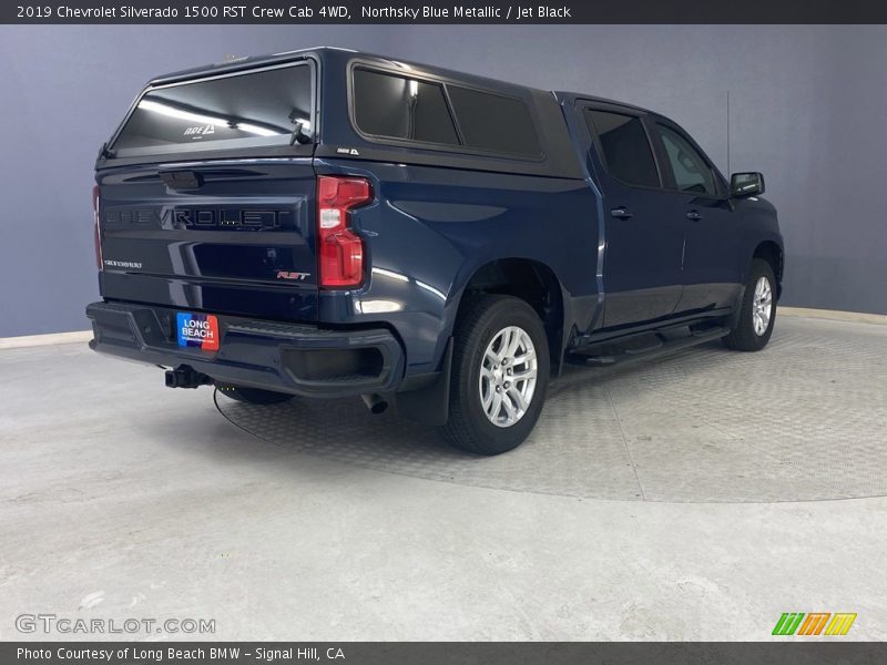 Northsky Blue Metallic / Jet Black 2019 Chevrolet Silverado 1500 RST Crew Cab 4WD