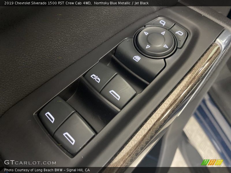 Northsky Blue Metallic / Jet Black 2019 Chevrolet Silverado 1500 RST Crew Cab 4WD