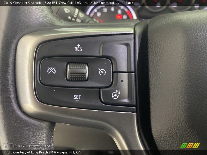 Northsky Blue Metallic / Jet Black 2019 Chevrolet Silverado 1500 RST Crew Cab 4WD