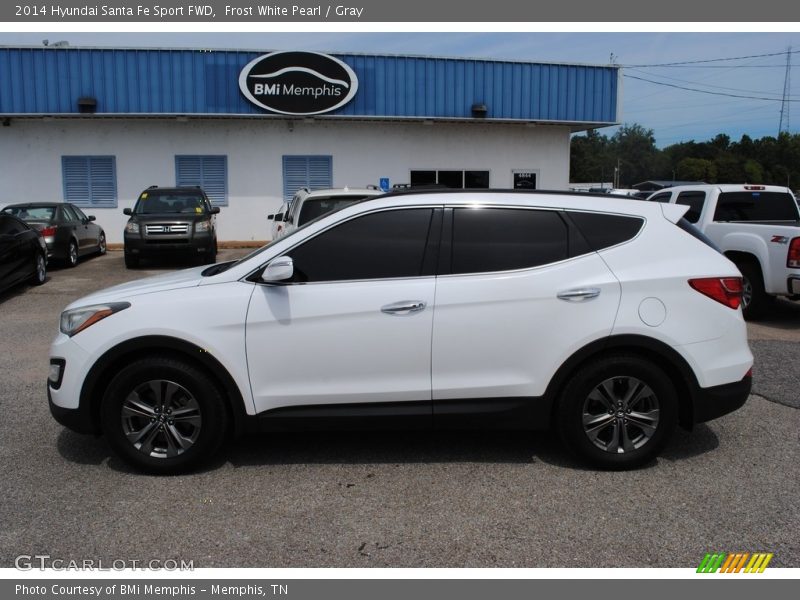 Frost White Pearl / Gray 2014 Hyundai Santa Fe Sport FWD