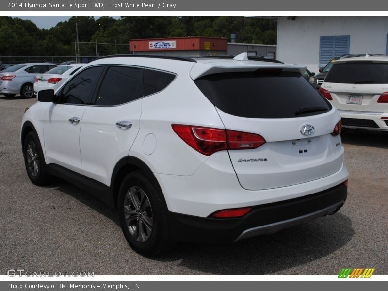 Frost White Pearl / Gray 2014 Hyundai Santa Fe Sport FWD