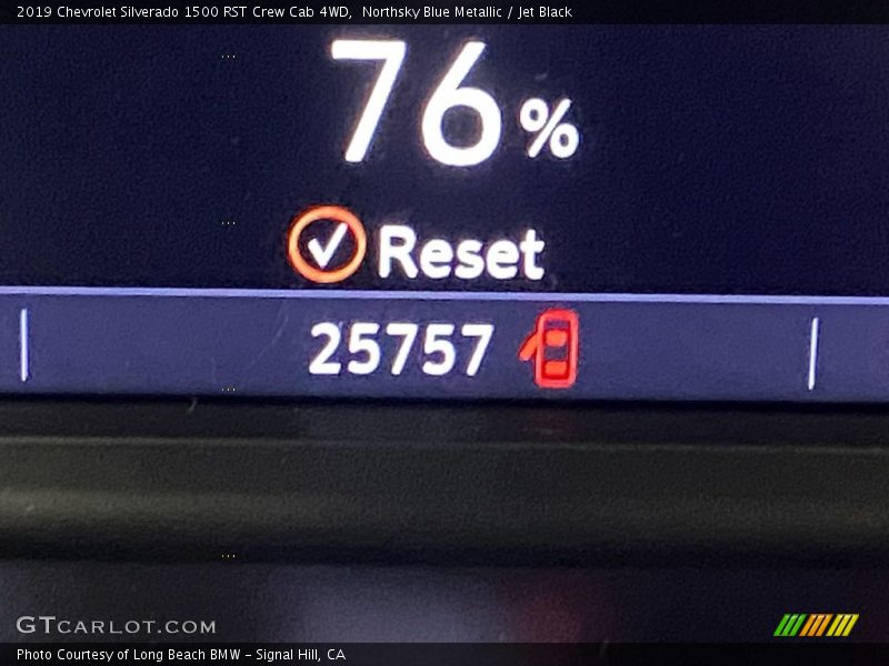 Northsky Blue Metallic / Jet Black 2019 Chevrolet Silverado 1500 RST Crew Cab 4WD