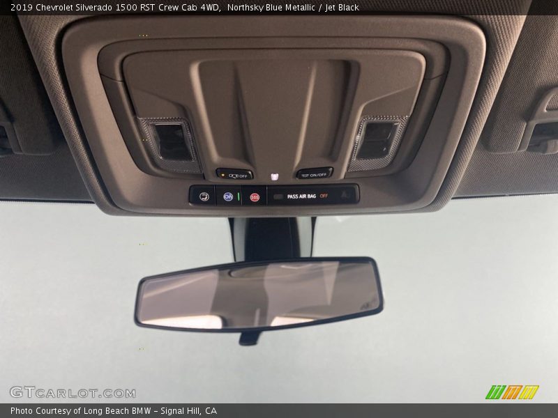 Northsky Blue Metallic / Jet Black 2019 Chevrolet Silverado 1500 RST Crew Cab 4WD