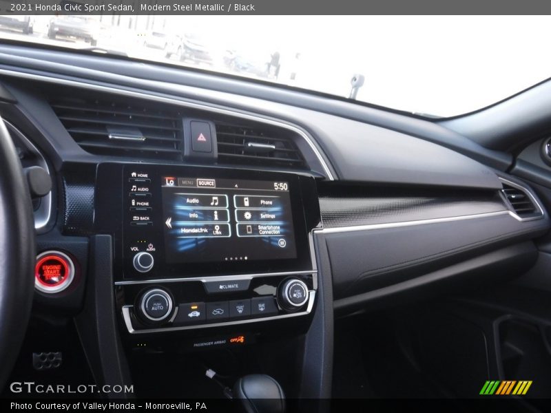 Modern Steel Metallic / Black 2021 Honda Civic Sport Sedan