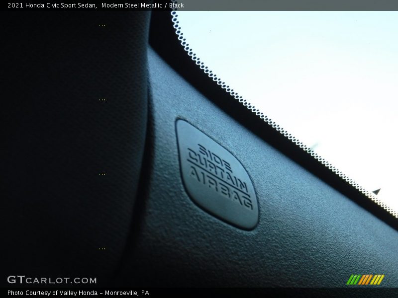 Modern Steel Metallic / Black 2021 Honda Civic Sport Sedan