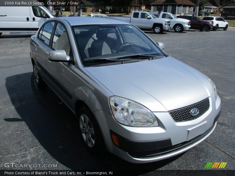 Clear Silver / Gray 2009 Kia Rio LX Sedan