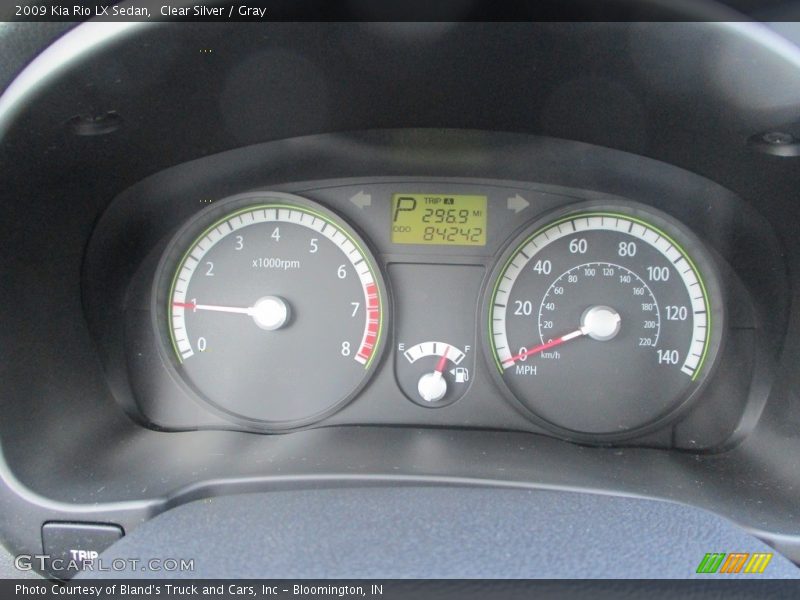 Clear Silver / Gray 2009 Kia Rio LX Sedan