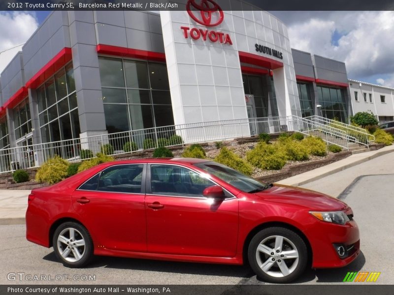 Barcelona Red Metallic / Black/Ash 2012 Toyota Camry SE